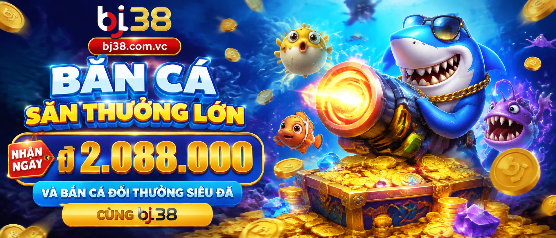 Bắn Cá Kho Báu - jackpot fish shooting game