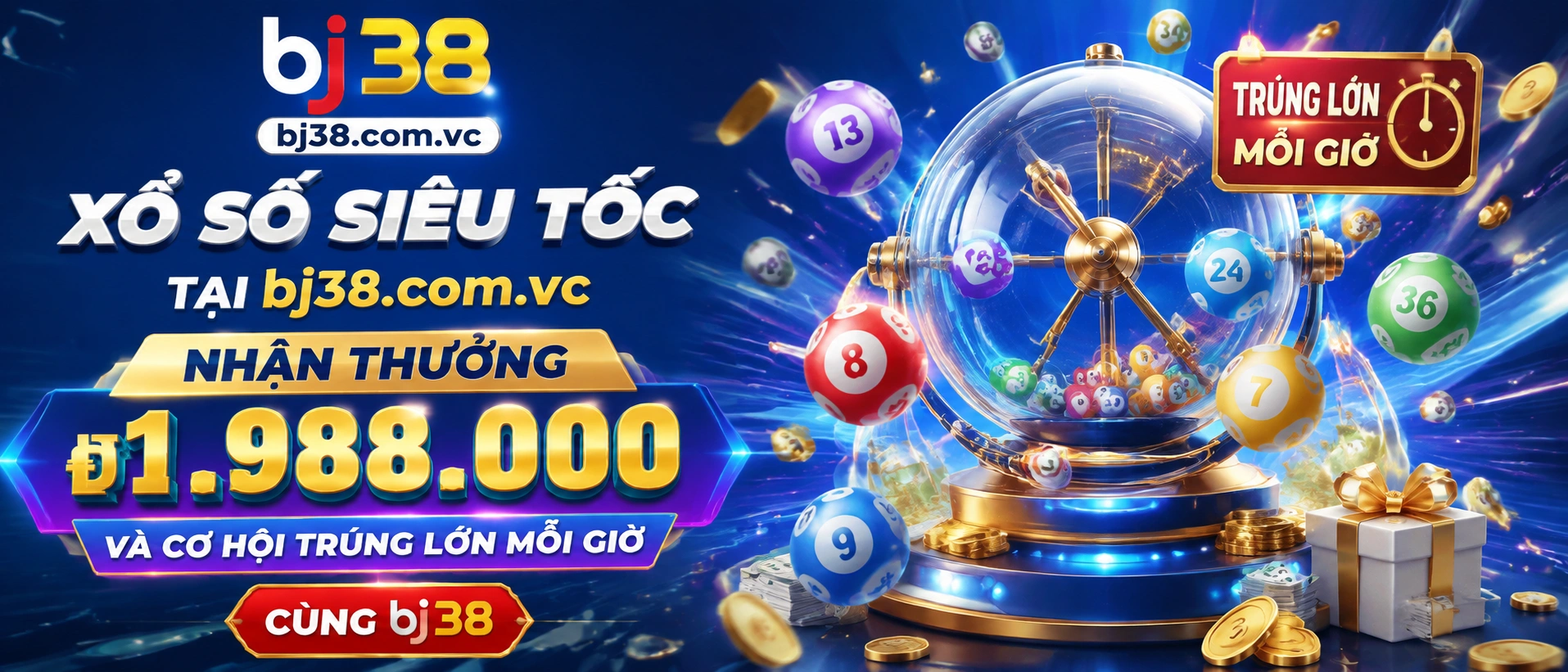 Trang xổ số BJ38 với khu vực miền Bắc miền Nam miền Trung được sắp gọn