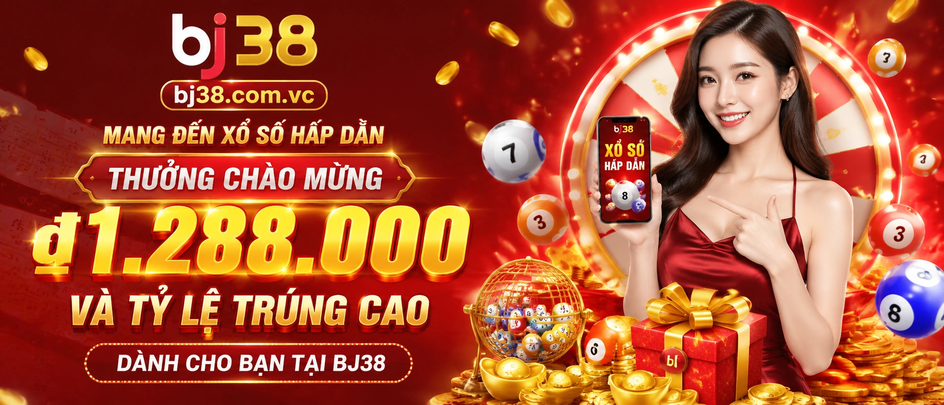 Giao diện Xổ Số BJ38 trên điện thoại với bảng kết quả gọn và rõ